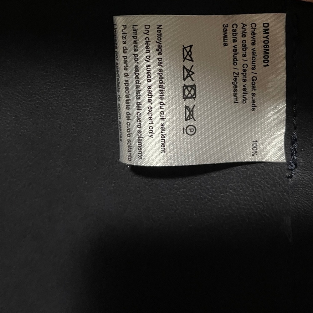 Gerard Darel Navy Gemma Suede Trench Coat with Mid-Thigh Length and Relaxed Fit - Picture 10 of 16